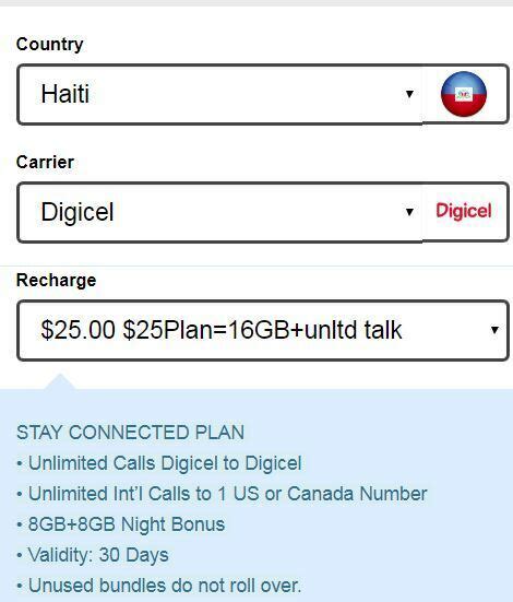 digicel instant top up.